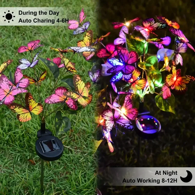 Solar LED Butterfly Garden Lig - Smart Garden Spotlights 评论和价格