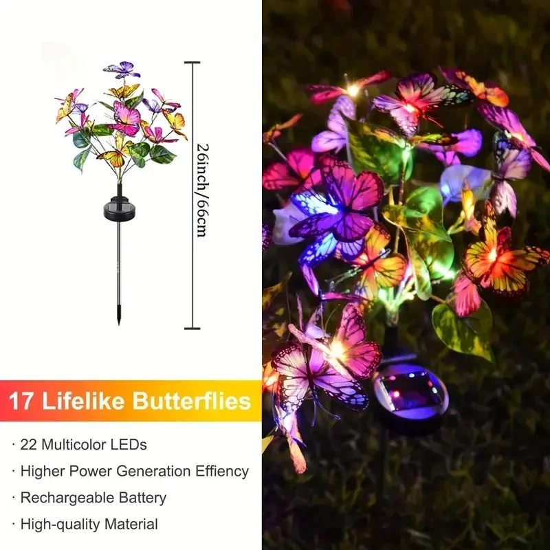 Solar LED Butterfly Garden Lig - Smart Garden Spotlights 评论和价格