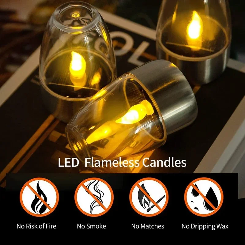 Solar Powered Flameless Candle - Smart Garden Spotlights 评论和价格