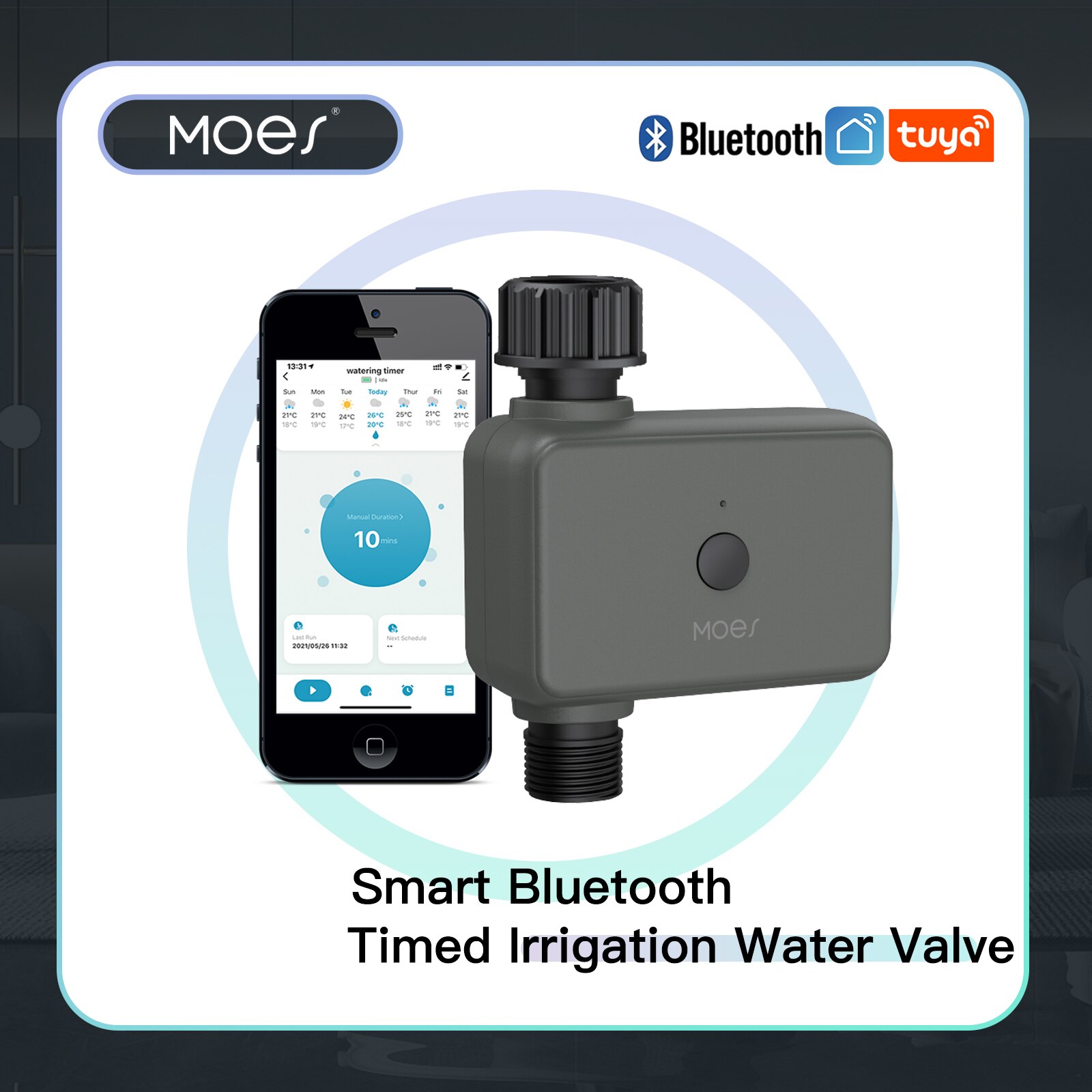 Moes Smart Tuya Bluetooth Wate - Smart Garden Watering 评论和价格