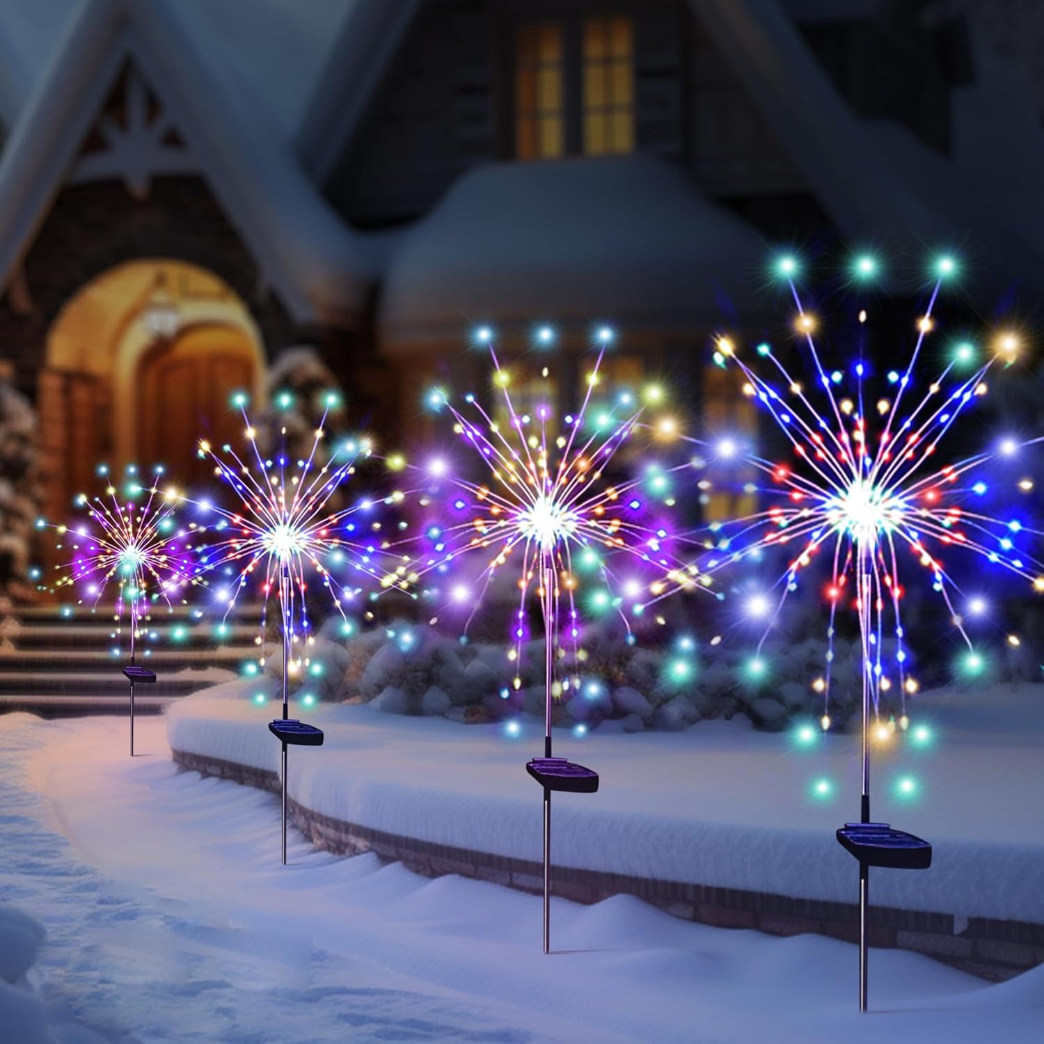 Solar LED Firework Fairy Light - Smart Garden Spotlights 评论和价格