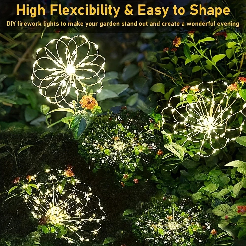 Solar LED Firework Fairy Light - Smart Garden Spotlights 评论和价格