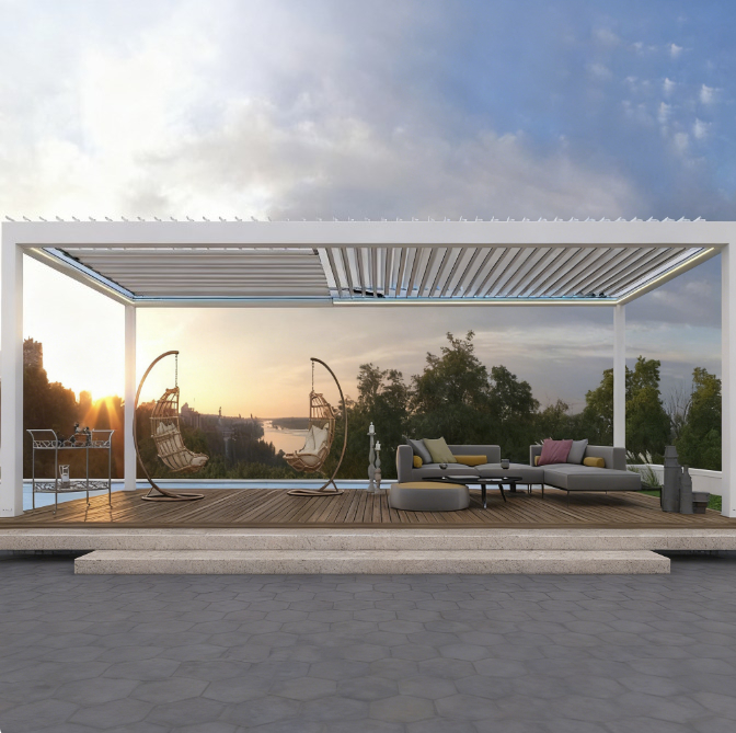 Aluminum Venetian Pergola,Elec - Smart Garden Construct 评论和价格