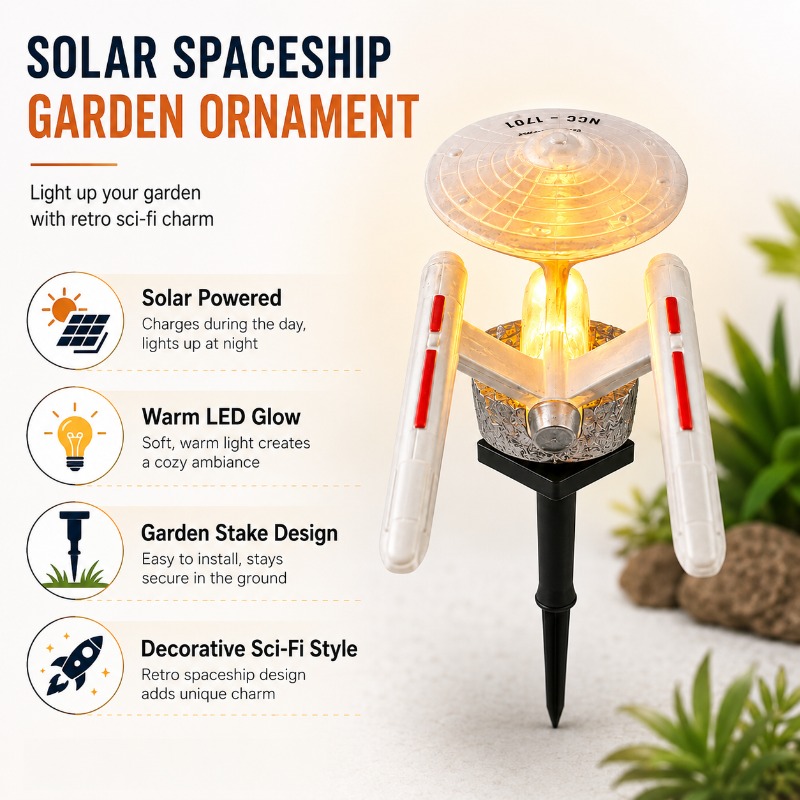 Star Trek USS Enterprise Solar - Smart Garden Spotlights 评论和价格