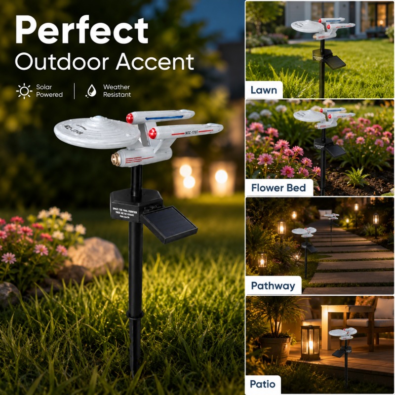 Star Trek USS Enterprise Solar - Smart Garden Spotlights 评论和价格