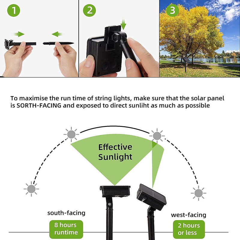 Solar LED String Lights Outdoo - Smart Garden Spotlights 评论和价格