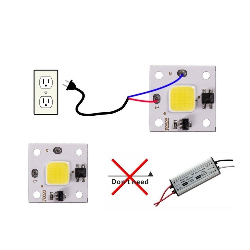 10W COB module 220V LED Chip D - Smart Garden Spotlights 评论和价格