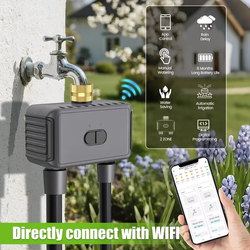 WAP01 WiFi APP Control Dual Ho - Smart Garden Watering 评论和价格
