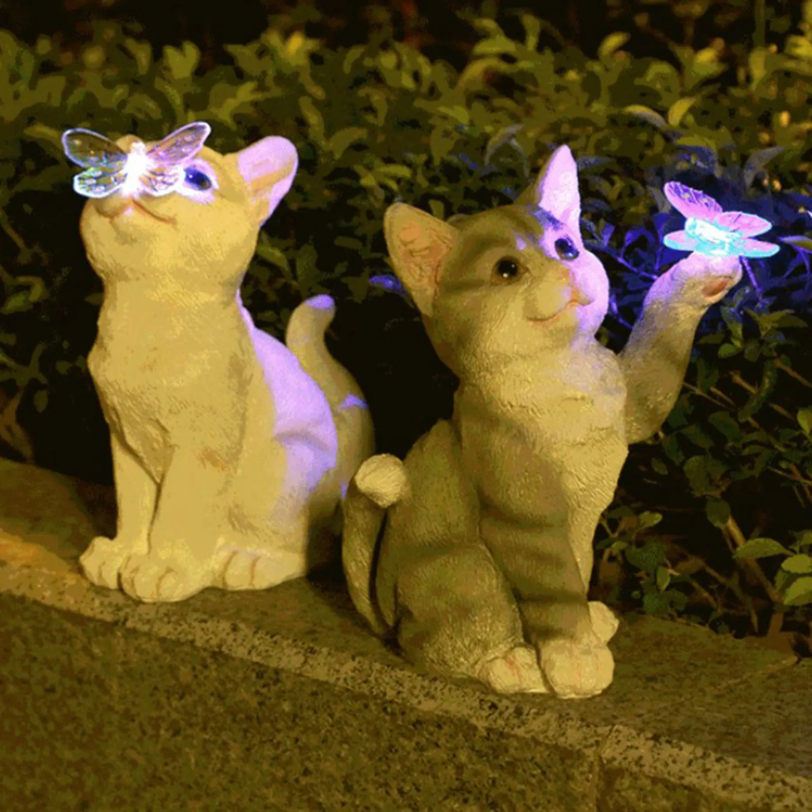 Outdoor Cat Sculpture Figurine - Smart Garden Spotlights 评论和价格