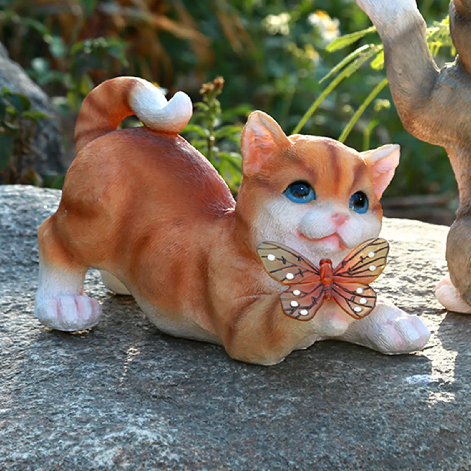 Outdoor Cat Sculpture Figurine - Smart Garden Spotlights 评论和价格